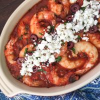 Shrimp saganaki recipe with feta cheese, Greek shrimp saganaki, shrimp recipe