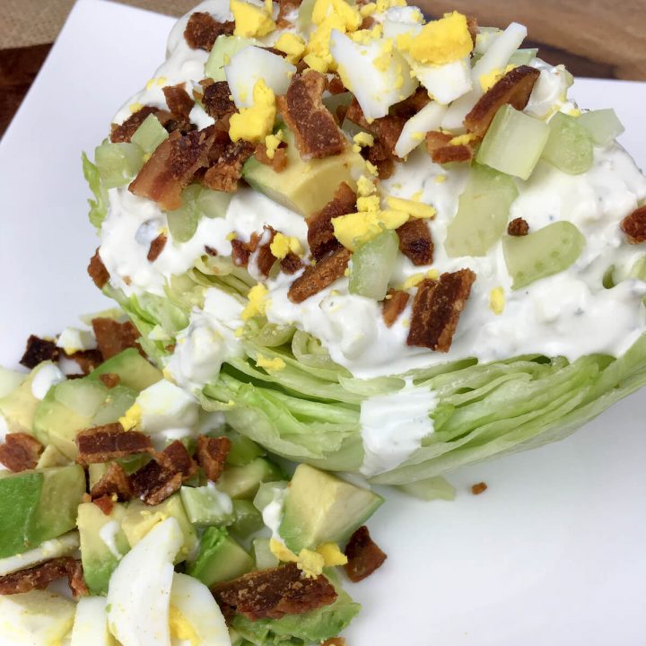 Easy Wedge Salad with Homemade Blue Cheese Dressing Recipes & Me