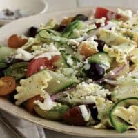 Greek Pasta Salad With Feta Cheese Recipes Me