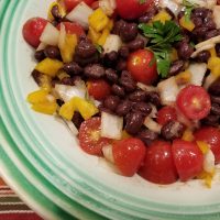 savory black bean salad