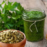 Parsley Pesto With Pumpkin Seeds on RecipesAndMe.com