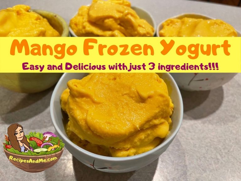 Homemade Mango Frozen Yogurt Recipe Super Easy and Delicious