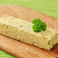 Homemade Italian herb butter stick