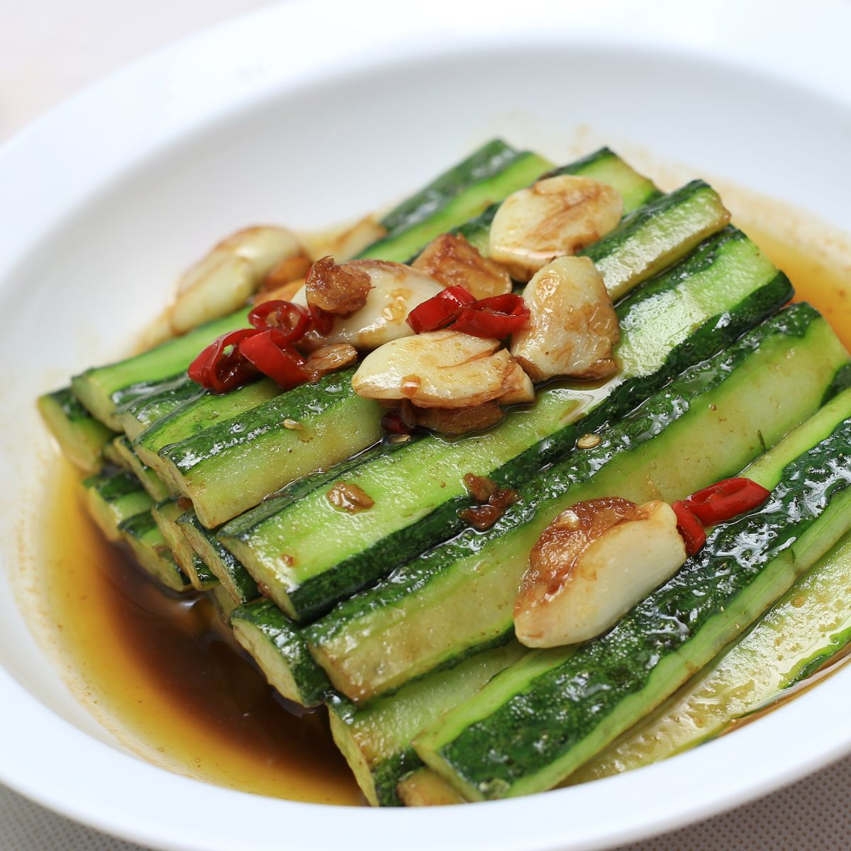 Stir Fried Cucumber With Peppers and Garlic Recipes & Me
